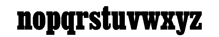 Thorowgood Egyptian Medium Font LOWERCASE