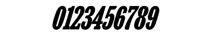 Thorowgood Egyptian Regular Italic Font OTHER CHARS