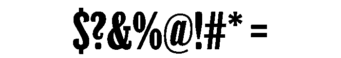 Thorowgood Egyptian Regular Font OTHER CHARS