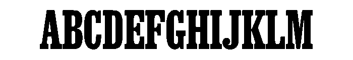 Thorowgood Egyptian Regular Font UPPERCASE