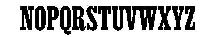 Thorowgood Egyptian Regular Font UPPERCASE