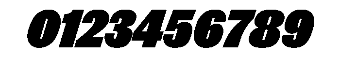 Thorowgood Grotesque Black Italic Font OTHER CHARS