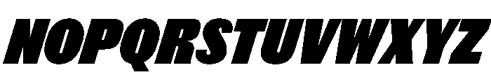 Thorowgood Grotesque Black Italic Font UPPERCASE