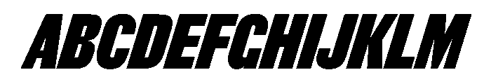 Thorowgood Grotesque Bold Italic Font UPPERCASE