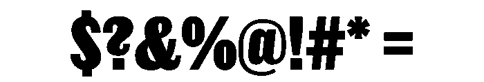 Thorowgood Grotesque Bold Font OTHER CHARS