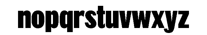 Thorowgood Grotesque Bold Font LOWERCASE
