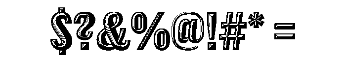 Thorowgood Grotesque Dimensional Regular Font OTHER CHARS