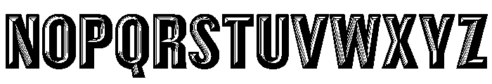 Thorowgood Grotesque Dimensional Regular Font UPPERCASE