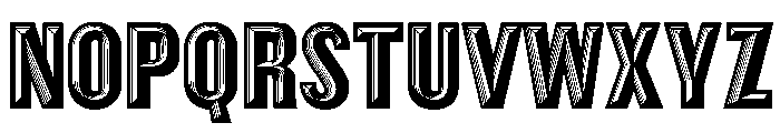 Thorowgood Grotesque Dimensional Regular Font LOWERCASE