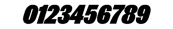 Thorowgood Grotesque Extrabold Italic Font OTHER CHARS