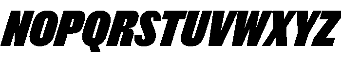 Thorowgood Grotesque Extrabold Italic Font UPPERCASE