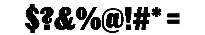 Thorowgood Grotesque Extrabold Font OTHER CHARS