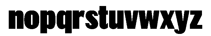 Thorowgood Grotesque Extrabold Font LOWERCASE