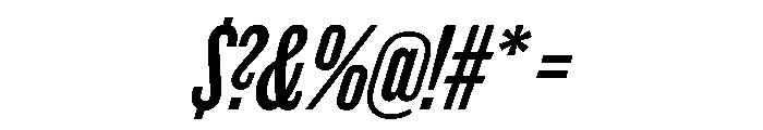 Thorowgood Grotesque Light Italic Font OTHER CHARS