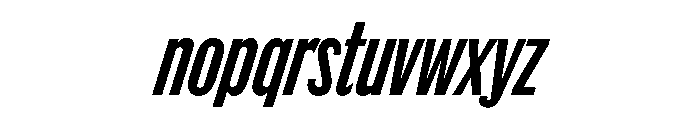 Thorowgood Grotesque Light Italic Font LOWERCASE