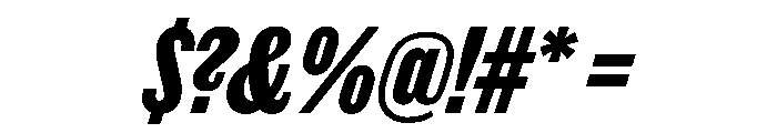 Thorowgood Grotesque Medium Italic Font OTHER CHARS
