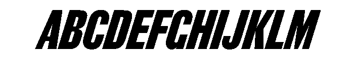 Thorowgood Grotesque Medium Italic Font UPPERCASE