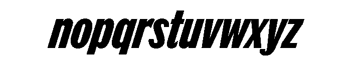 Thorowgood Grotesque Medium Italic Font LOWERCASE
