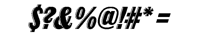 Thorowgood Grotesque Open Italic Font OTHER CHARS