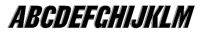 Thorowgood Grotesque Open Italic Font UPPERCASE