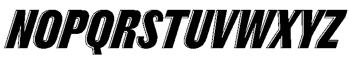 Thorowgood Grotesque Open Italic Font UPPERCASE