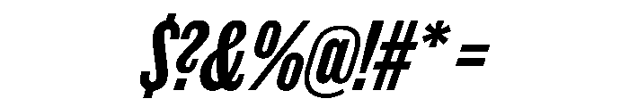Thorowgood Grotesque Regular Italic Font OTHER CHARS