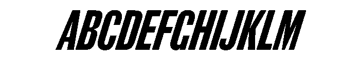 Thorowgood Grotesque Regular Italic Font UPPERCASE