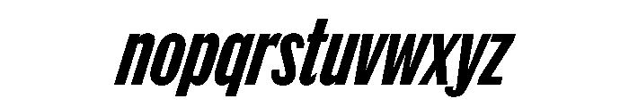 Thorowgood Grotesque Regular Italic Font LOWERCASE