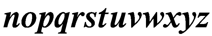 ThunderCaption BoldItalic Font LOWERCASE