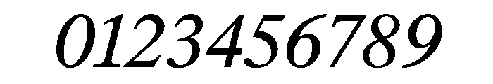 ThunderCaption BookItalic Font OTHER CHARS