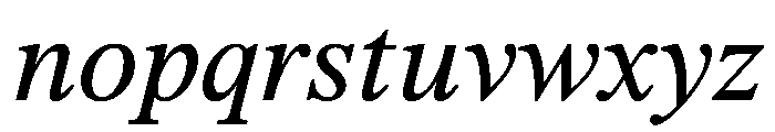 ThunderCaption BookItalic Font LOWERCASE
