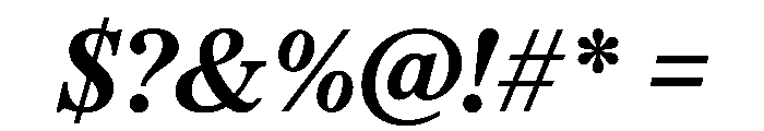 ThunderCaption CaptionBoldItalic Instance Font OTHER CHARS