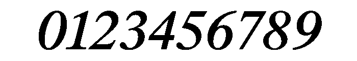 ThunderCaption MediumItalic Font OTHER CHARS