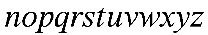 ThunderCaption RegularItalic Font LOWERCASE