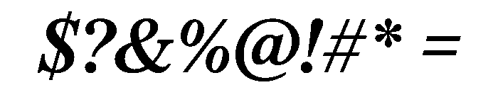 ThunderCaption SemiBoldItalic Font OTHER CHARS