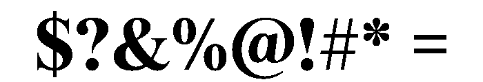 ThunderCollection DisplayBold Instance Font OTHER CHARS