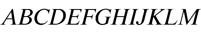 ThunderCollection DisplayBookItalic Instance Font UPPERCASE