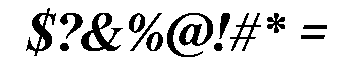 ThunderCollection TextBoldItalic Instance Font OTHER CHARS