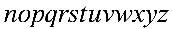 ThunderCollection TextRegularItalic Instance Font LOWERCASE