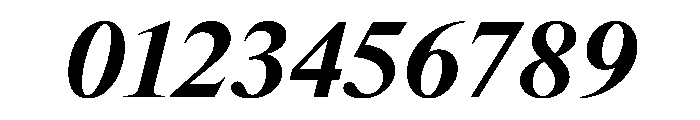 ThunderDisplay BoldItalic Font OTHER CHARS