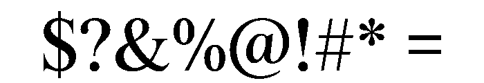 ThunderDisplay DisplayBook Instance Font OTHER CHARS