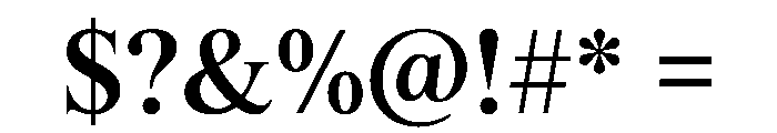 ThunderDisplay DisplayMedium Instance Font OTHER CHARS