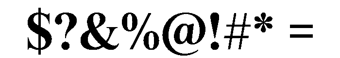 ThunderDisplay DisplaySemiBold Instance Font OTHER CHARS