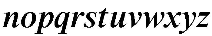 ThunderDisplay DisplaySemiBoldItalic Instance Font LOWERCASE