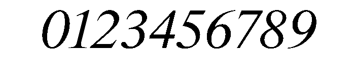ThunderDisplay RegularItalic Font OTHER CHARS