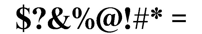 ThunderDisplay SemiBold Font OTHER CHARS