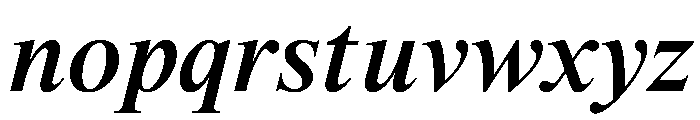 ThunderDisplay SemiBoldItalic Font LOWERCASE