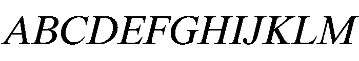 ThunderText BookItalic Font UPPERCASE