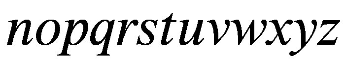 ThunderText BookItalic Font LOWERCASE