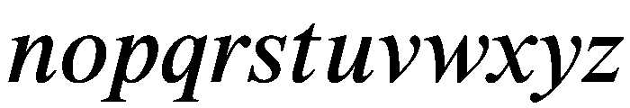 ThunderText MediumItalic Font LOWERCASE